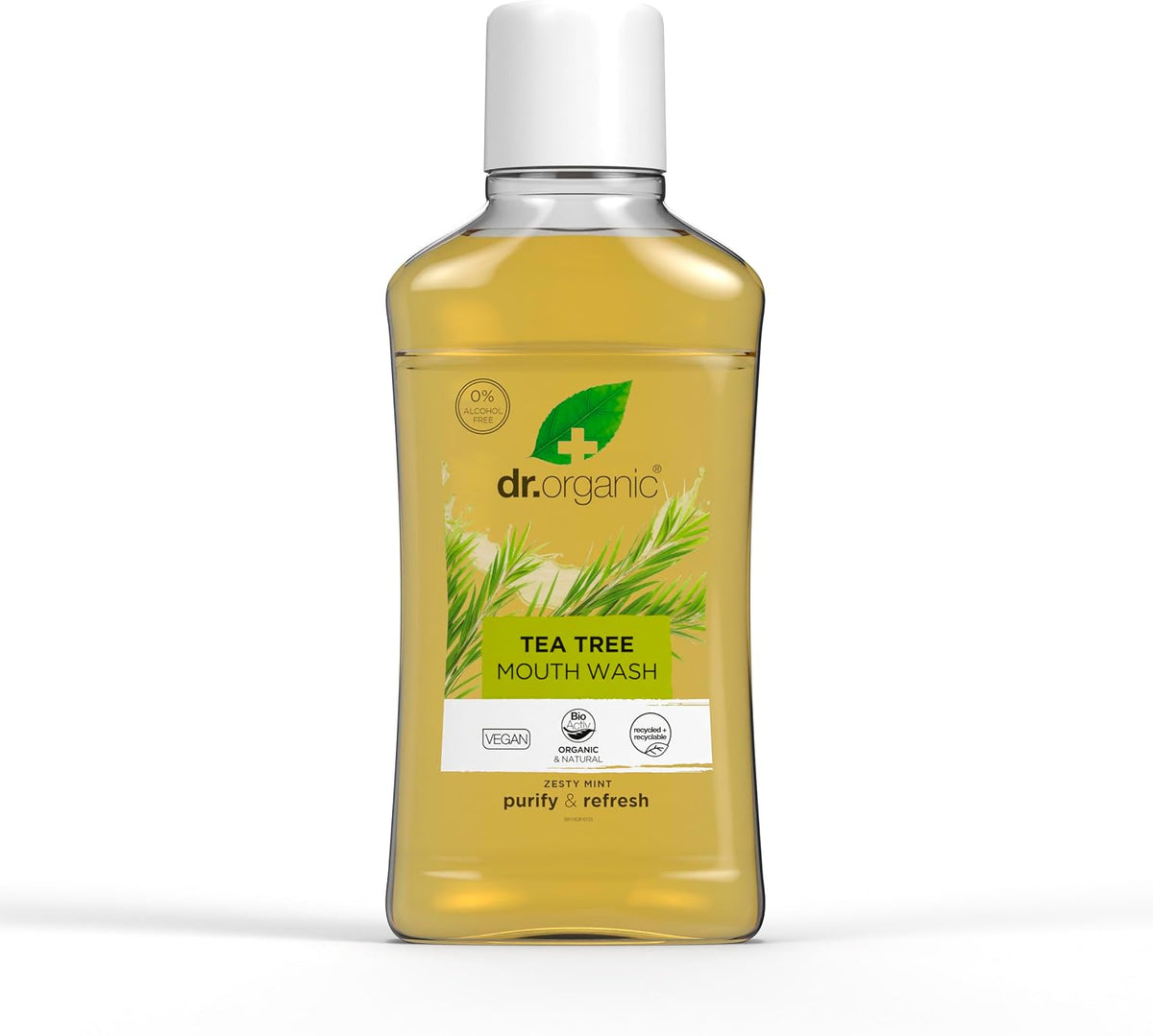 DR ORGANIC Mouthwash Tea Tree 500ml
