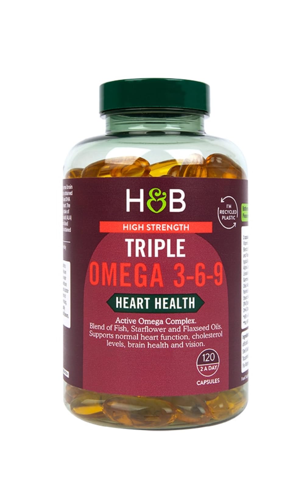 Holland & Barrett High Strength Triple Omega 3-6-9 120 Capsules