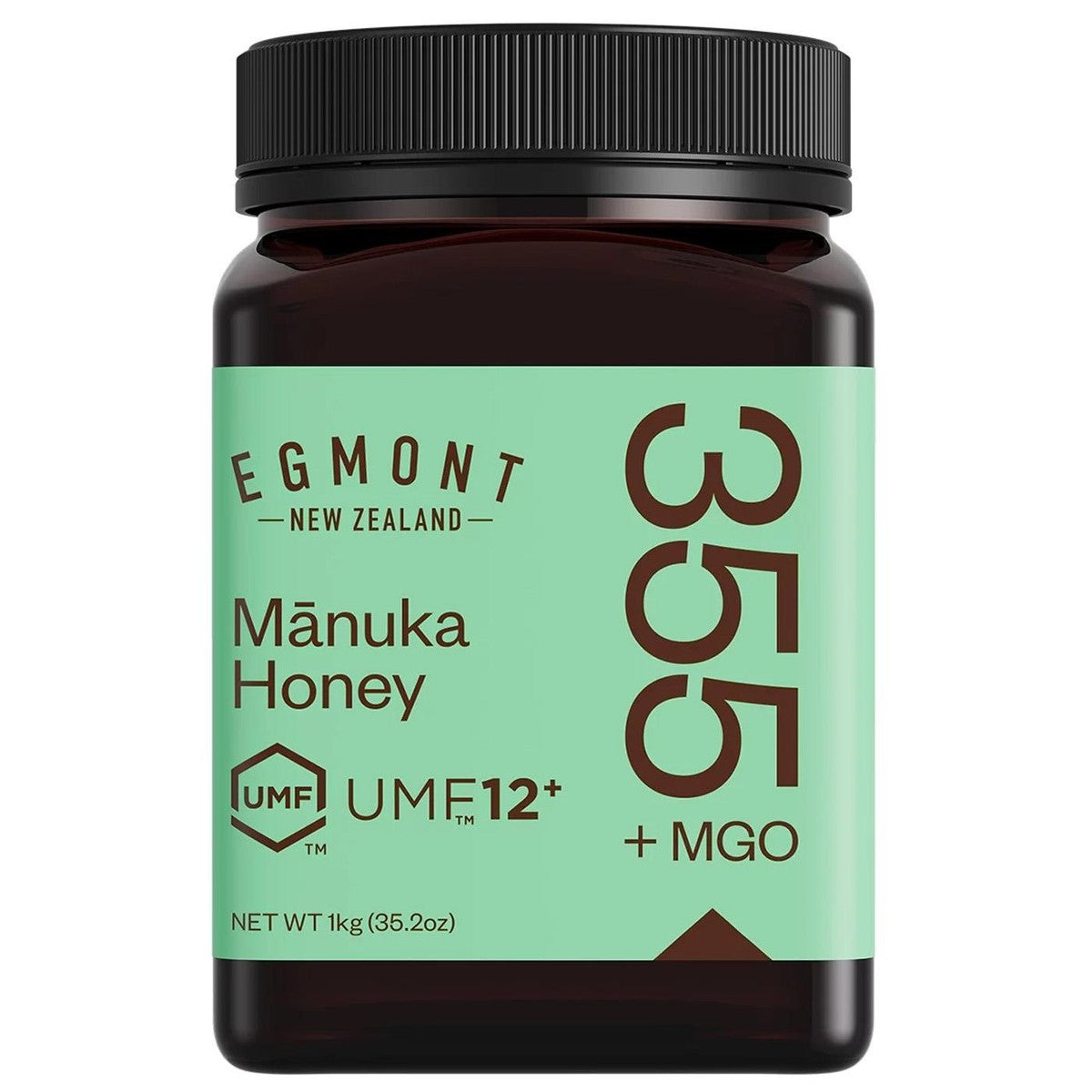 Egmont New Zealand Mānuka Honey UMF 12+ – Raw & Unpasteurized, Premium Authentic MGO Certified Honey 1 pack
