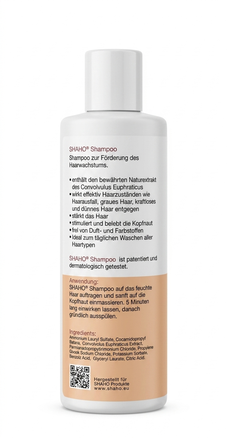 SHAHO Hair Growth & Anti-Hair Loss Shampoo - 250ml (German Formula)
