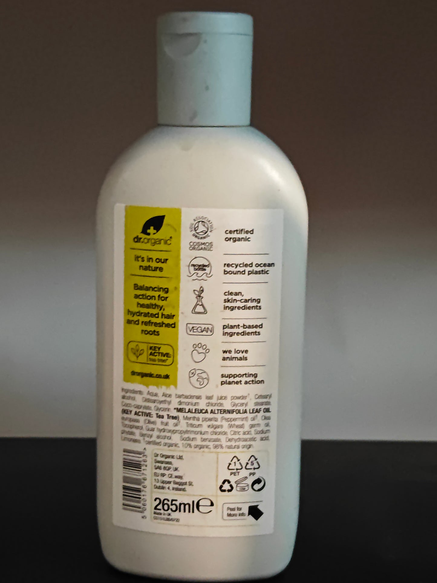 Dr Organic Conditioner TEA TREE Purify & Balance, 265 mL