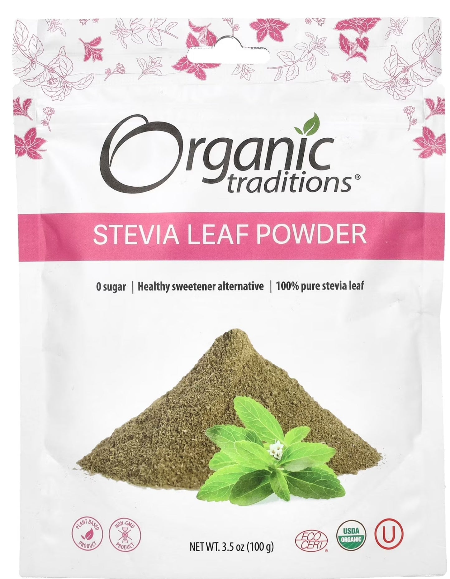 Organic Traditions - Stevia Powder - Green Leaf (100g)