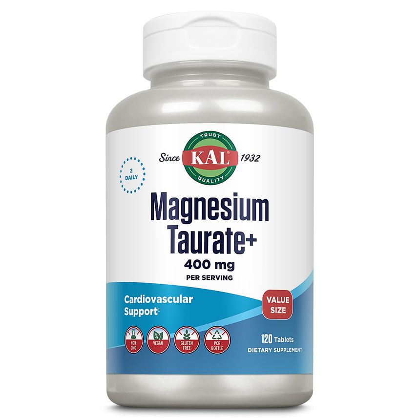 KAL, Magnesium Taurate+, 180 Tablets