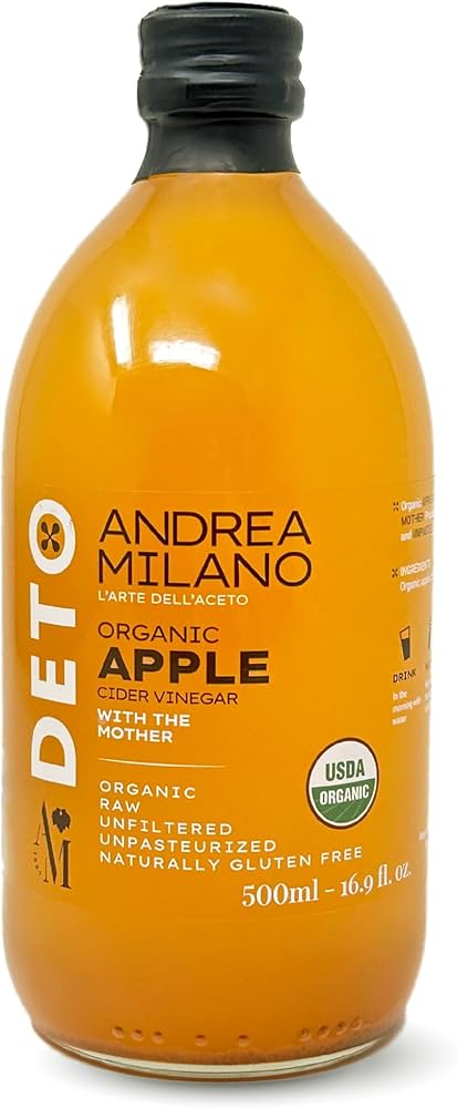 Andrea Milano Organic Apple Cider Vinegar with the Mother-500ml