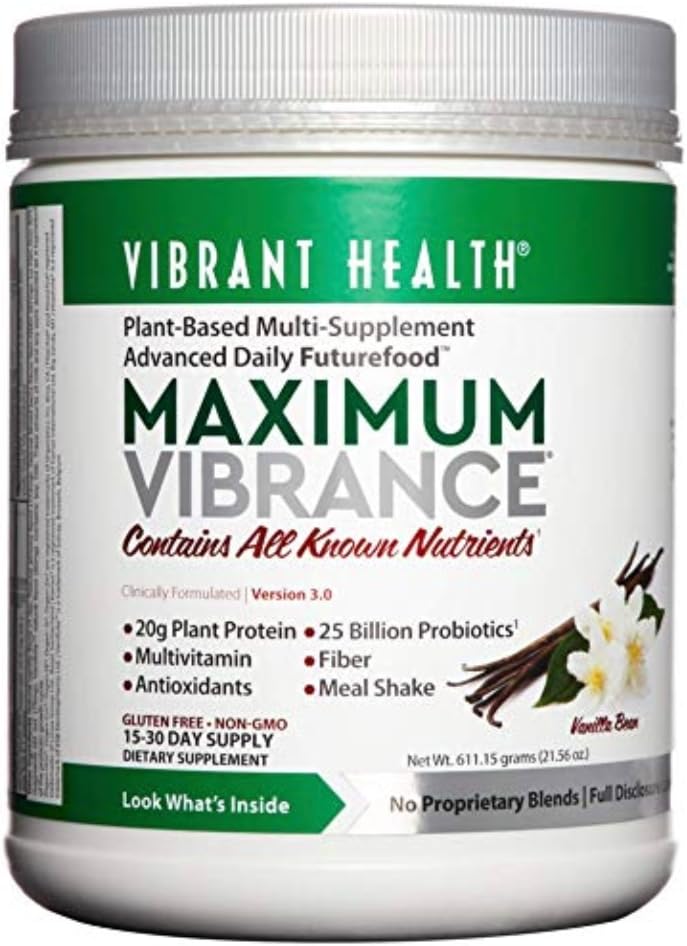 Vibrant Health Maximum Vibrance - Vanilla Bea-610g