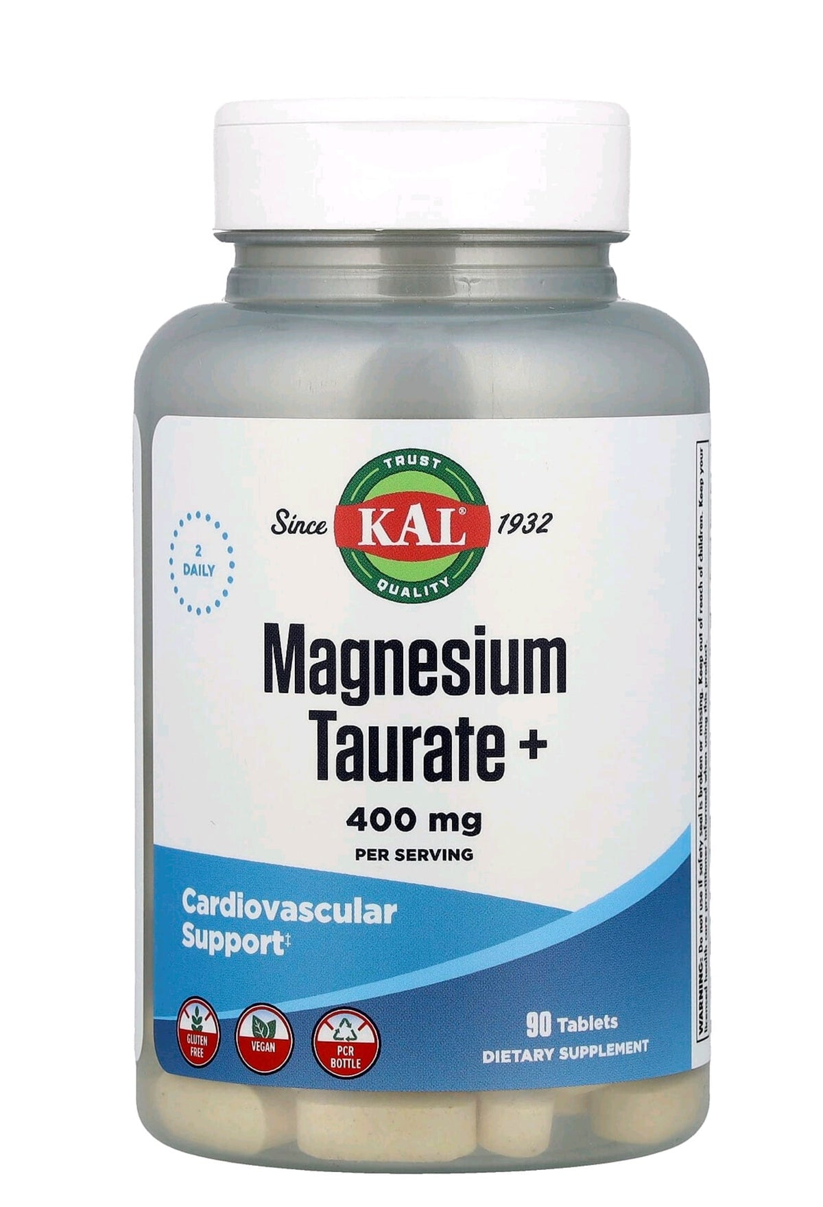 KAL, Magnesium Taurate+, 180 Tablets