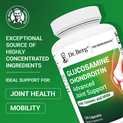 Glucosamine Chondroitin Advanced Joint Support with MSM – 120 Vegetable Capsules