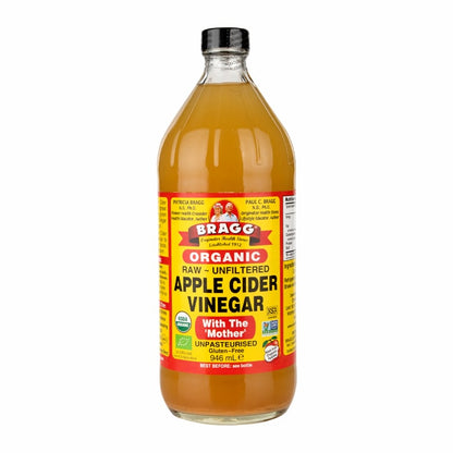 Bragg Organic Apple Cider Vinegar with The Mother 946ml (UK version)