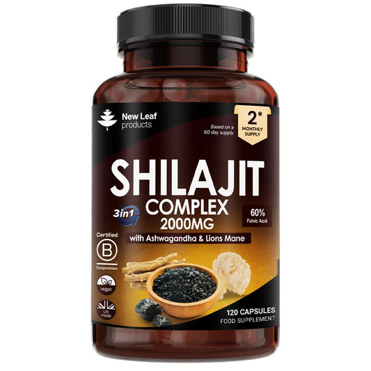 Shilajit, Ashwagandha, Lions Mane Capsules