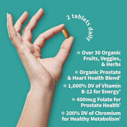 Garden of Life Organics Men's Multi 40+ 120 vegan tablets