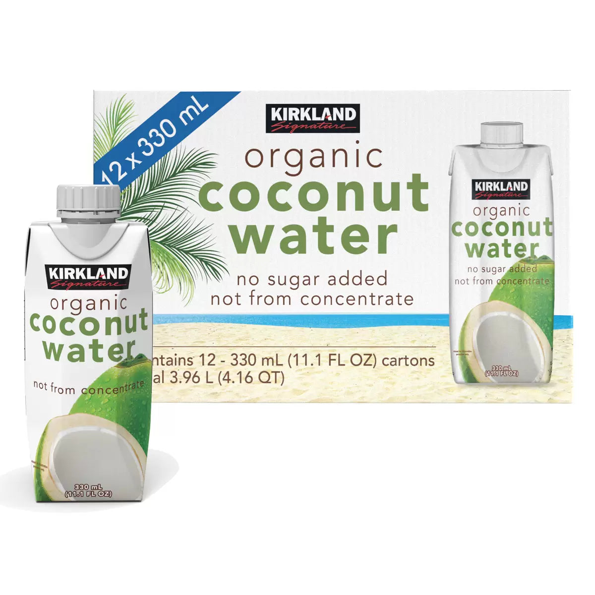 Kirkland Signature Organic Coconut Water 330ml – Raziana Green Store