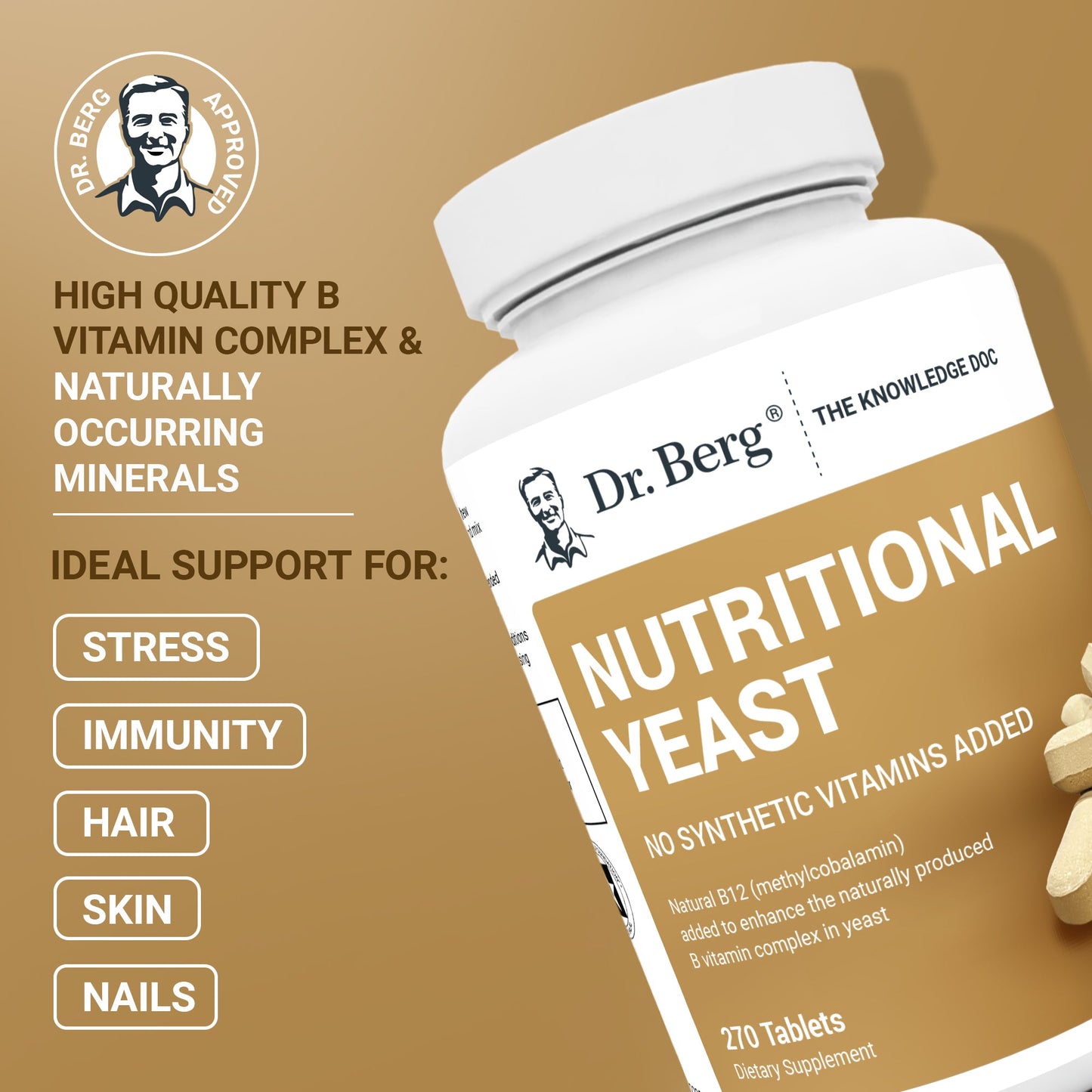 Nutritional Yeast – 270 Tablets