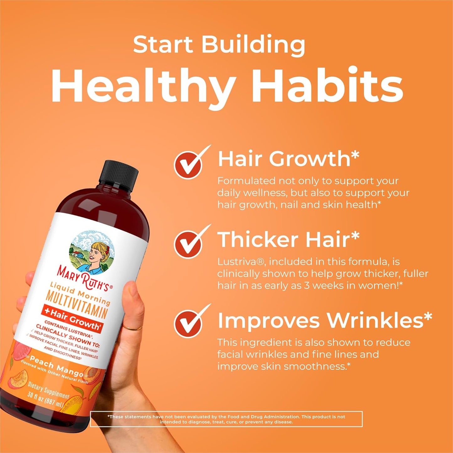 Mary Ruth’s Organics Liquid Multivitamin + Hair Growth