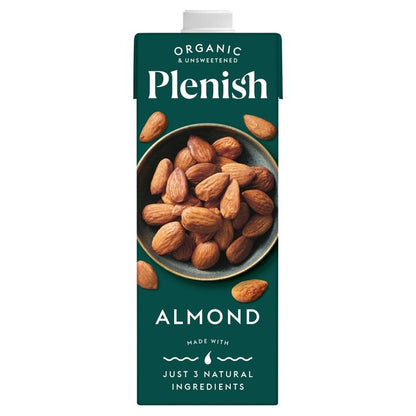 Plenish Organic Unsweetened 5% Almond Milk 1Ltr