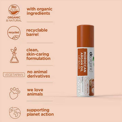 Bioactive Skincare Organic Moroccan Argan Oil Lip Balm