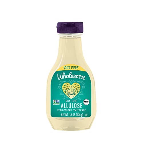 Wholesome Sweeteners 11.5-Ounce Allulose, Zero Calorie Sweetener, Keto Friendly, Non GMO, Non-Erythritol, Gluten Free & Vegan Liquid Sweetener, 1 Pack