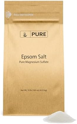 Pure Original Ingredients Epsom Salt Pure Magnesium Sulfate, Food Grade, Soaking Solution (1 Pound)