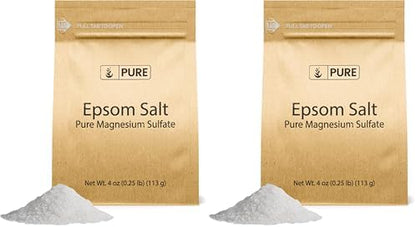 Pure Original Ingredients Epsom Salt Pure Magnesium Sulfate, Food Grade, Soaking Solution (1 Pound)