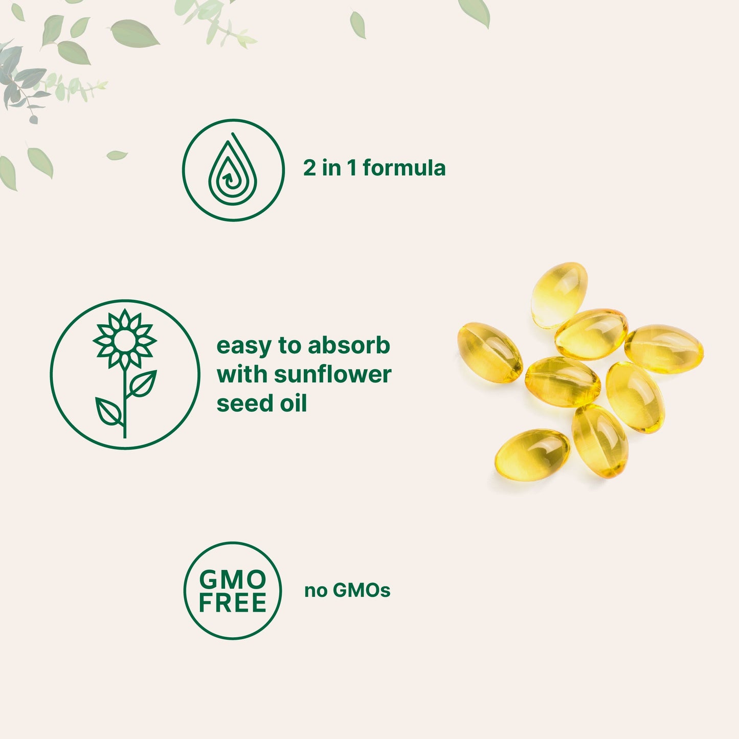 Micro Ingredients Vitamin D3 K2 300 Softgels 5000IU
