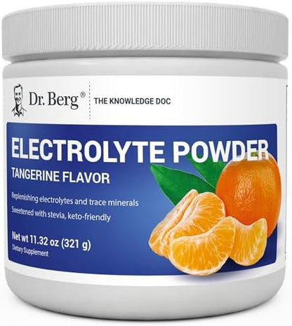 Dr. Berg Zero Sugar Hydration Keto Electrolyte Powder - Enhanced w/ 1000 mg of Potassium & Real Pink Himalayan Salt (NOT Table Salt) - Lemonade Flavor Hydration Drink Mix Supplement - 100 Servings