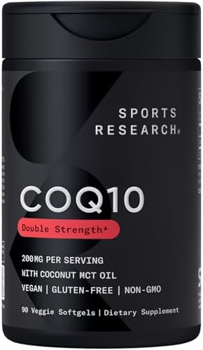 Sports Research® CoQ10 200mg, 90 Count Plantgels™