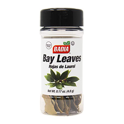 Badia Bay Leaves Whole, 0.17 oz – Aromatic and Flavorful Laurel Leaves for Cooking