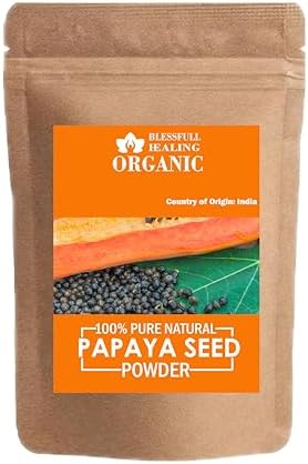 Blessfull Healing Organic 100% Pure Natural Papaya Seed Powder | 200 Gram / 7.05 oz