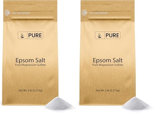 Pure Original Ingredients Epsom Salt Pure Magnesium Sulfate, Food Grade, Soaking Solution (1 Pound)