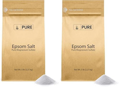 Pure Original Ingredients Epsom Salt Pure Magnesium Sulfate, Food Grade, Soaking Solution (1 Pound)