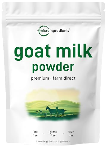 Micro Ingredients Goat Milk Powder,| Grass-Fed Australian Source | Pure, Easily Digested Formula | High in Protein, Calcium & Probiotics | Non-GMO, Gluten-Free, Pet Friendly