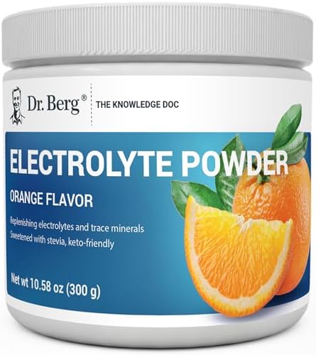 Dr. Berg Zero Sugar Hydration Keto Electrolyte Powder - Enhanced w/ 1000 mg of Potassium & Real Pink Himalayan Salt (NOT Table Salt) - Lemonade Flavor Hydration Drink Mix Supplement - 100 Servings
