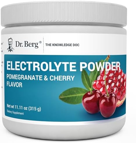 Dr. Berg Zero Sugar Hydration Keto Electrolyte Powder - Enhanced w/ 1000 mg of Potassium & Real Pink Himalayan Salt (NOT Table Salt) - Lemonade Flavor Hydration Drink Mix Supplement - 100 Servings