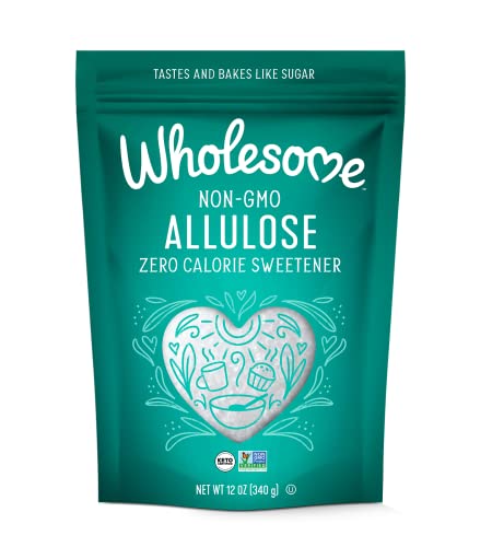 Wholesome Sweeteners 11.5-Ounce Allulose, Zero Calorie Sweetener, Keto Friendly, Non GMO, Non-Erythritol, Gluten Free & Vegan Liquid Sweetener, 1 Pack