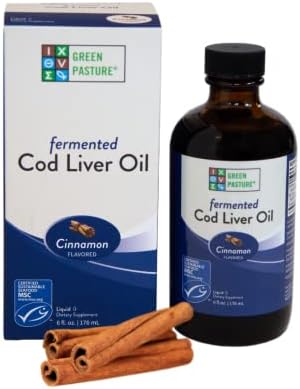 Green Pasture - Fermented Cod Liver Oil Liquid - 6 fl. oz. - Orange
