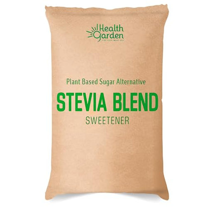 Health Garden Stevia Sweetener Powder - 4:1 Sugar Substitute - All Natural - Gluten Free - Keto Friendly - Tastes Like Sugar (2 lbs)