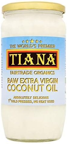TIANA Fairtrade Organic Raw Extra Virgin Coconut Oil, Voted UK no.1 for Skin, Hair and Cooking, 750ml (Pack of 4)