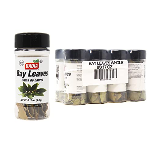 Badia Bay Leaves Whole, 0.17 oz – Aromatic and Flavorful Laurel Leaves for Cooking