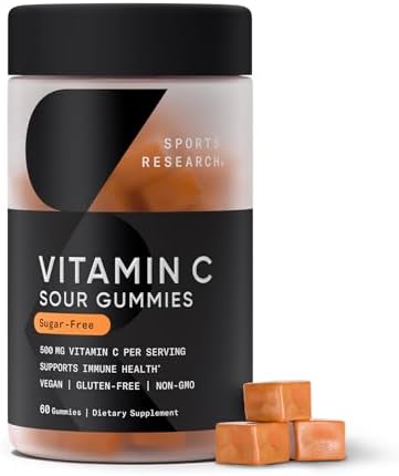 Sports Research® High Potency Liposomal Vitamin C Supplement 1000 mg – Certified Vegan, Non-GMO, Gluten Free | Antioxidant & Immune Support | Ascorbic Acid Vitamin C | 180 Liquid Veggie Capsules