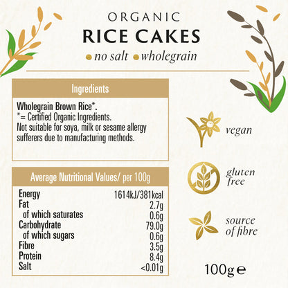 RICE CAKES - NO SALT