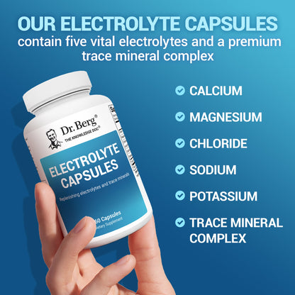 Electrolyte Capsules with Potassium and Magnesium – 160 Vegetable Capsules