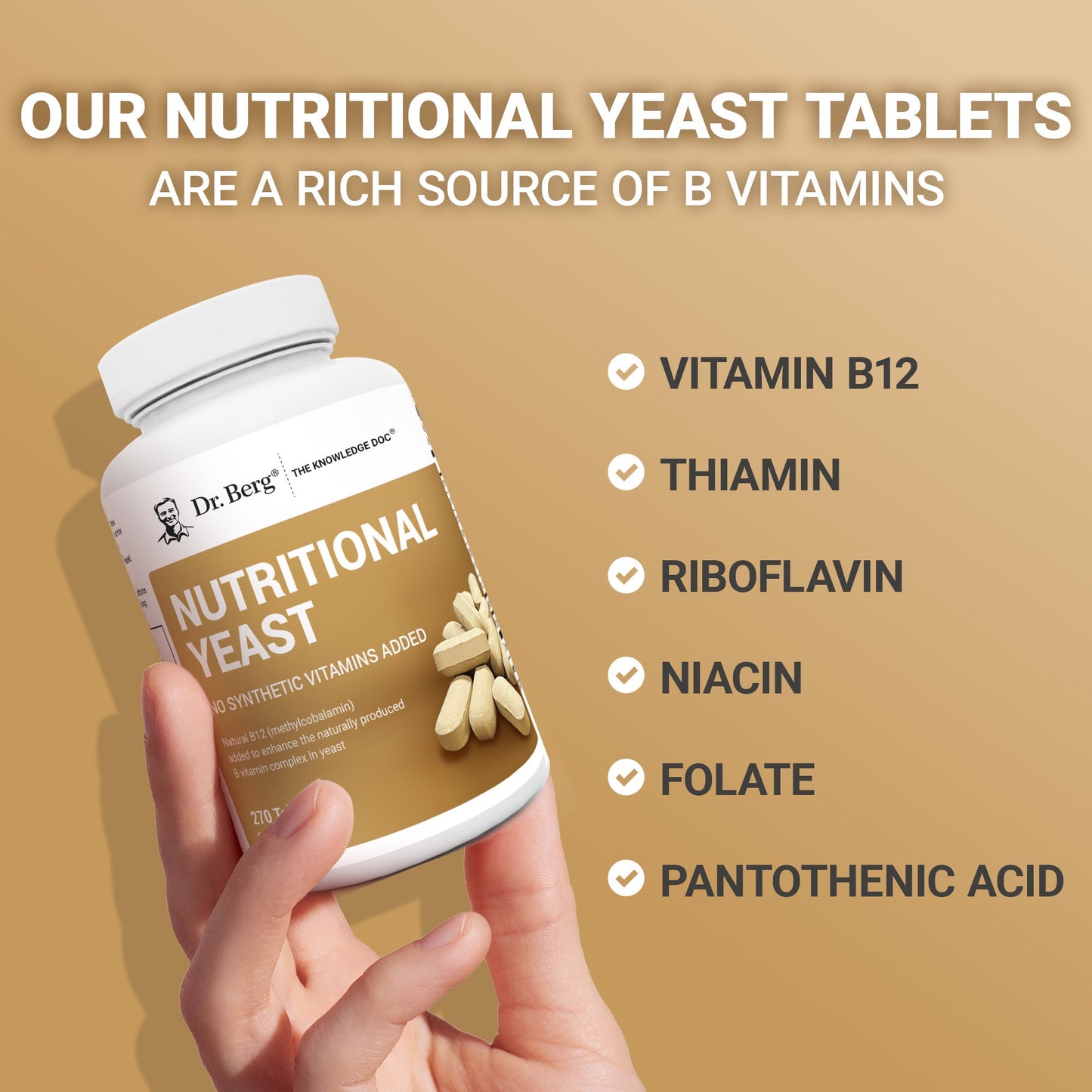 Nutritional Yeast – 270 Tablets