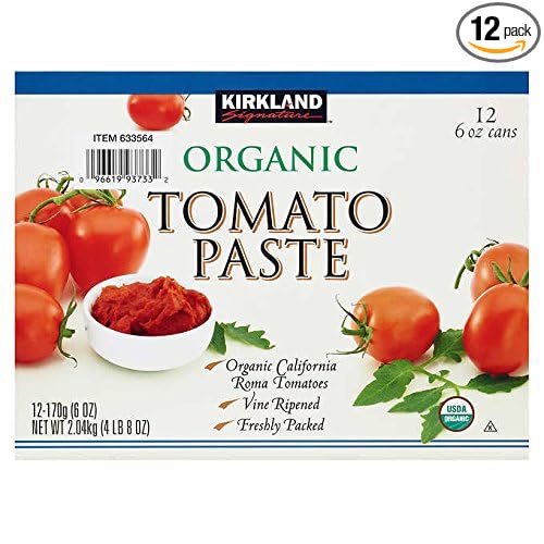 Kirkland Signature Organic Roma Vine Tomato Paste - 1 Pack (6 oz.)