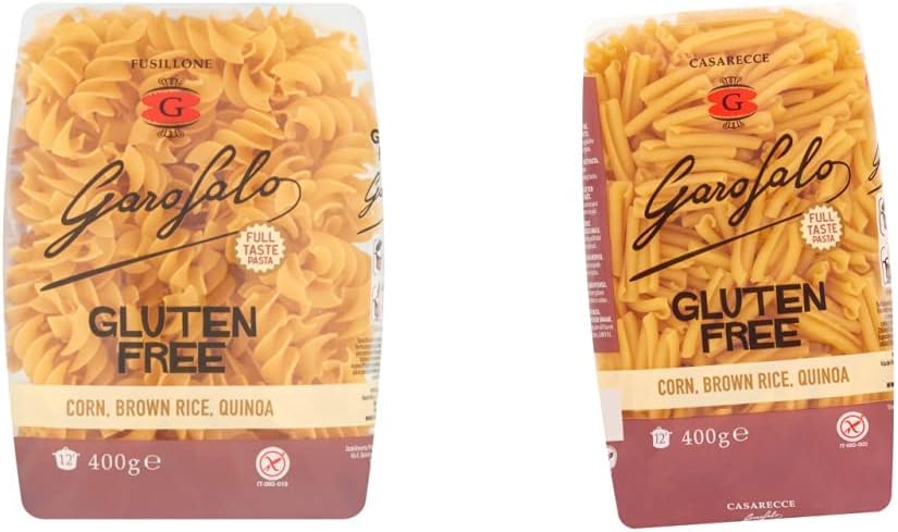 Garofalo Gluten Free Fusilloni Italian Dried Pasta, 400g - Suitable for Coeliac and Vegan diets (Pack of 1)