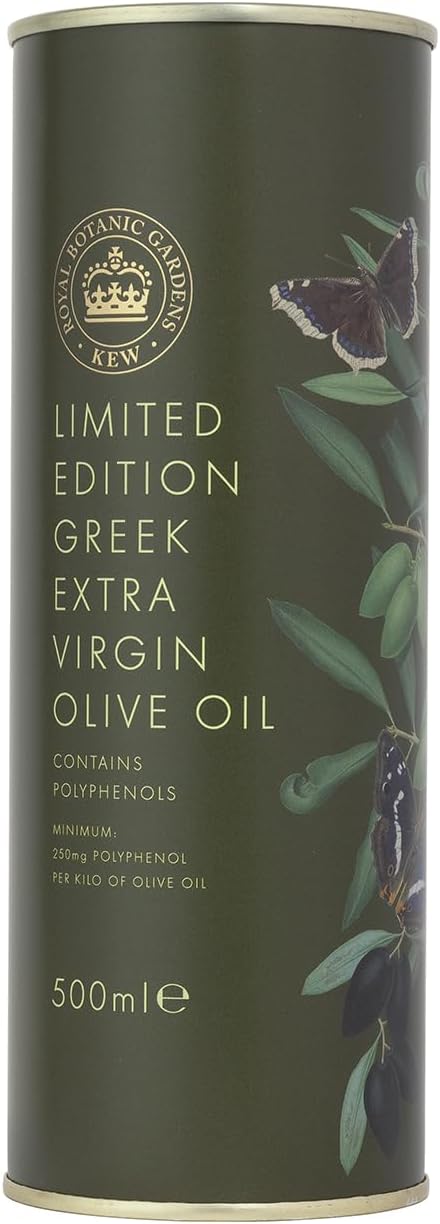 Odysea x Kew Gardens - High Polyphenol Greek Extra Virgin Olive Oil 500ml - Limited Edition - Early Harvest - Healthy - Antioxidant and Anti-inflammatory