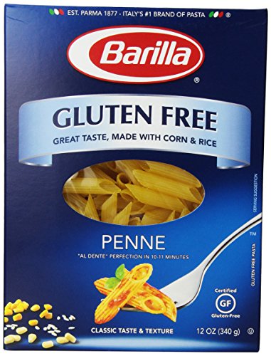 BARILLA Gluten Free Penne Pasta, 12 Ounce - Non-GMO Gluten Free Pasta Made with 2 Ingredients