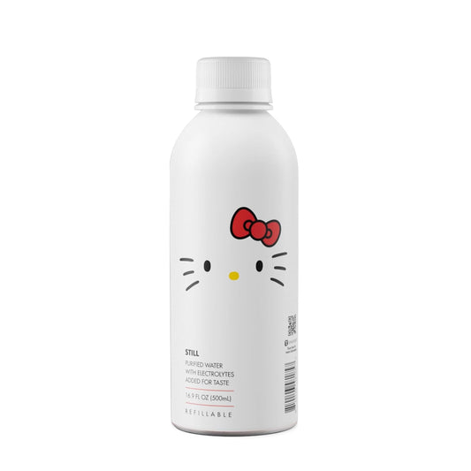 PATH x Hello Kitty Still Water - Ultra-Purified, pH-Balanced, Locally Sourced Aluminum Water Bottle - Infinitely Recyclable and Reusable 16.9oz (12 pack)