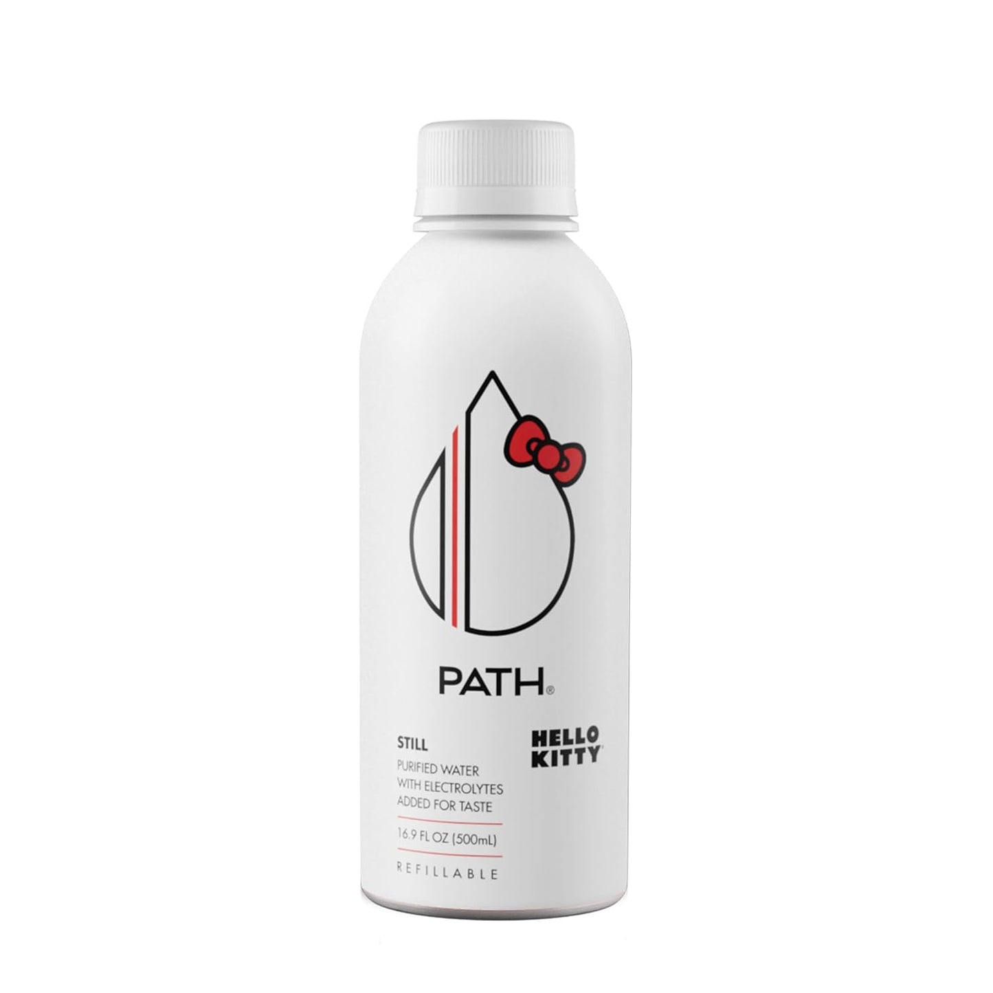 PATH x Hello Kitty Still Water - Ultra-Purified, pH-Balanced, Locally Sourced Aluminum Water Bottle - Infinitely Recyclable and Reusable 16.9oz (12 pack)