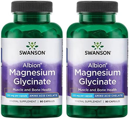 Swanson Chelated Magnesium 133 Milligrams 90 Capsules (1 Pack)