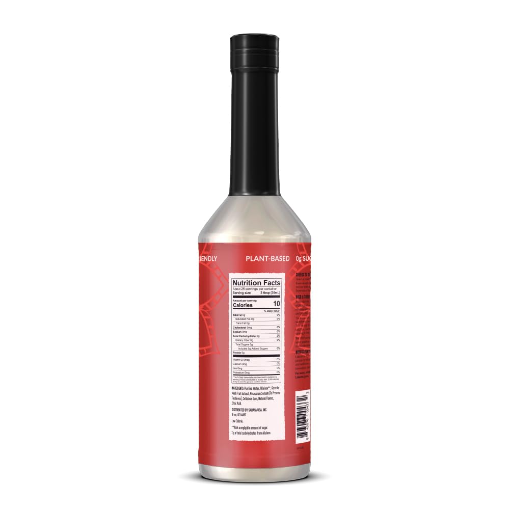 Lakanto Simple Flavoring Syrup - Monk Fruit Sweetener with Allulose, Perfect for Coffee, Tea, Cocktails, Snow Cones, Sodas, Other Drinks, Keto, Vegan (Original - 25.4 fl oz)