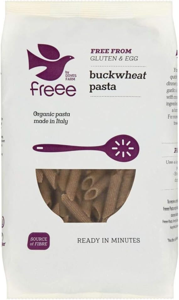Freee by Doves Farm Gluten Free and Organic Buckwheat Penne Pasta, 500 g (Pack of 8)